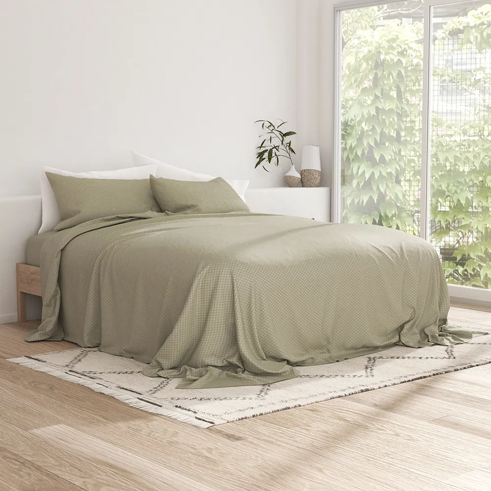 Checkered Embossed Sheet Set