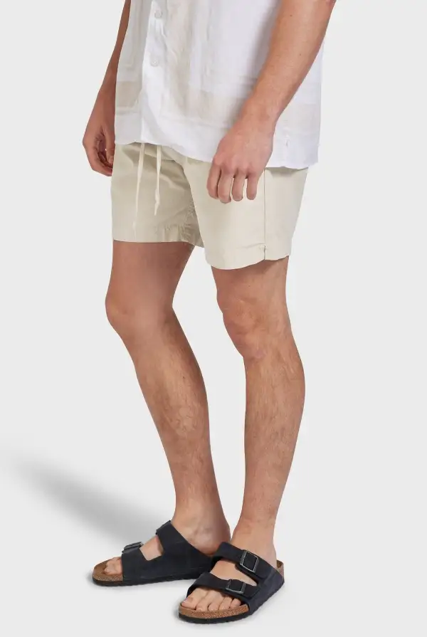 Relaxed Fit Linen Blend Casual Pull-On Shorts