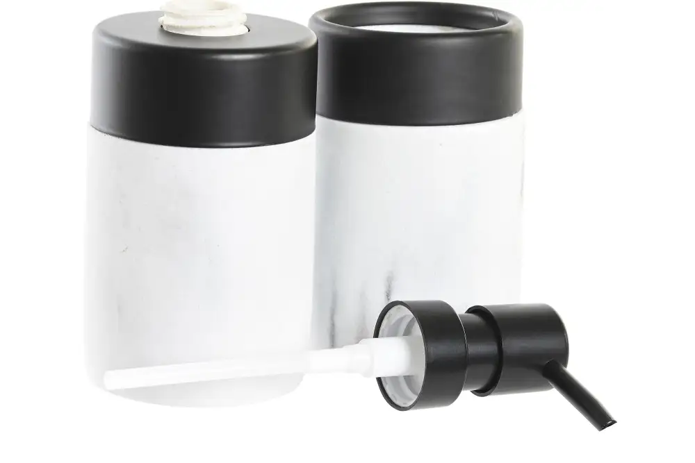 Marble Look Dispenser Tumbler Set
