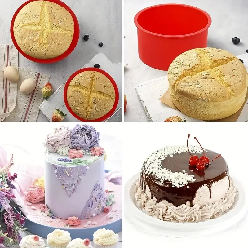 Reusable 4 Inch Round Silicone Cake Pans