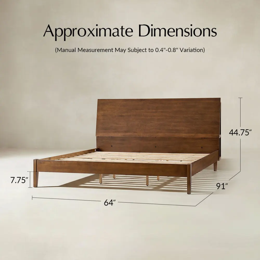 Storage Headboard Platform Bed