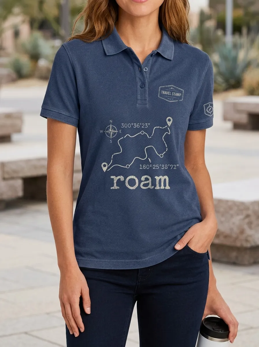 Travel Roam Compass Casual Shirt