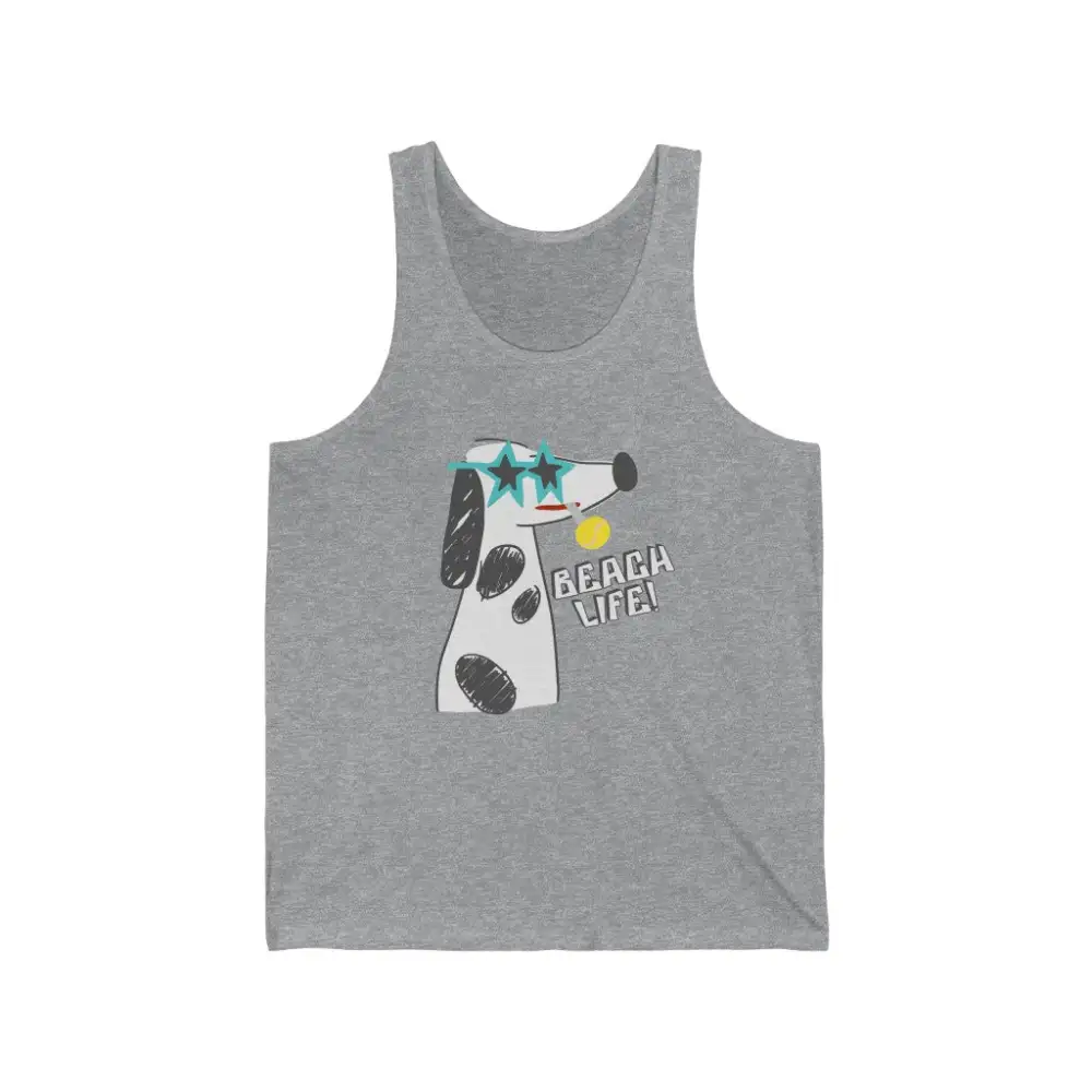 Beach Dog Graphic Tank Top