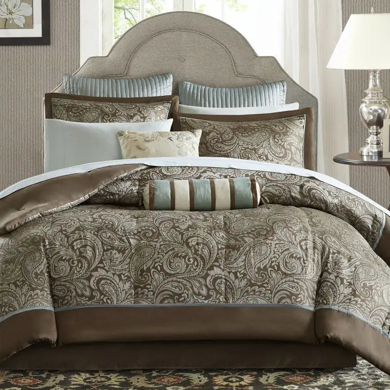 Coordinated Cotton Reversible Duvet Cover Bedding Set