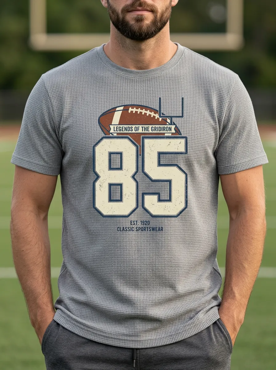 Men's American Football Legends 85 Gridiron Printed T-shirt