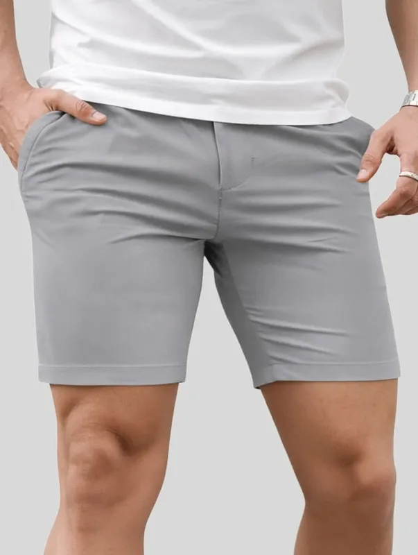 Light Grey Relaxed Fit Shorts