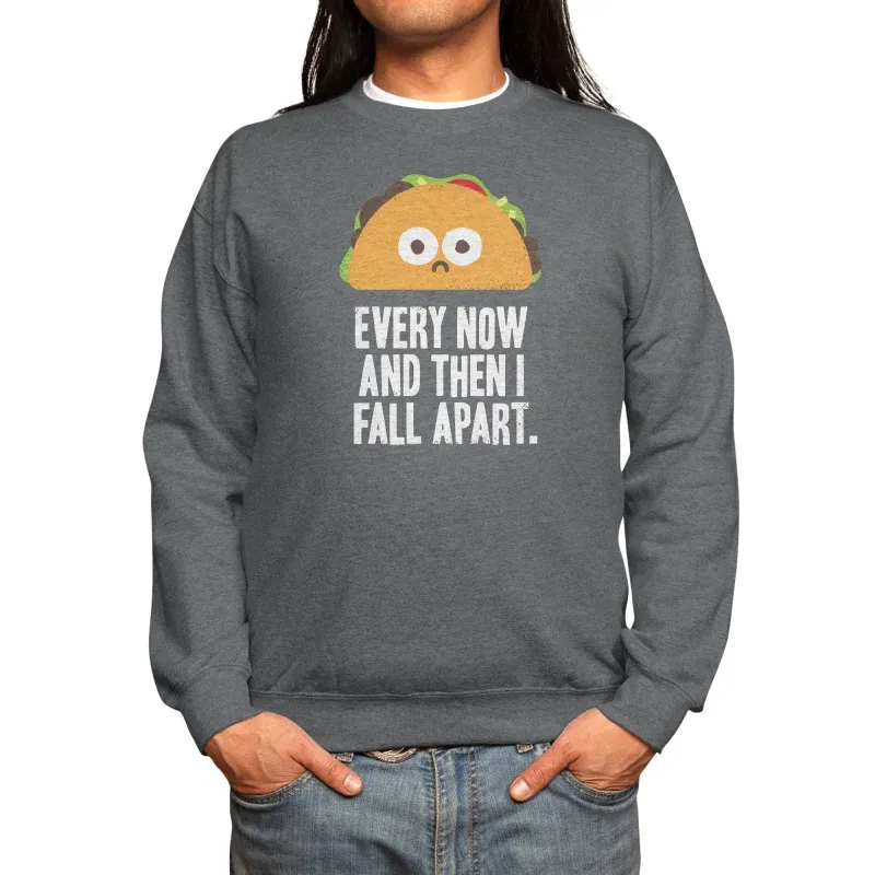 Humorous Taco Design Sweatshirt
