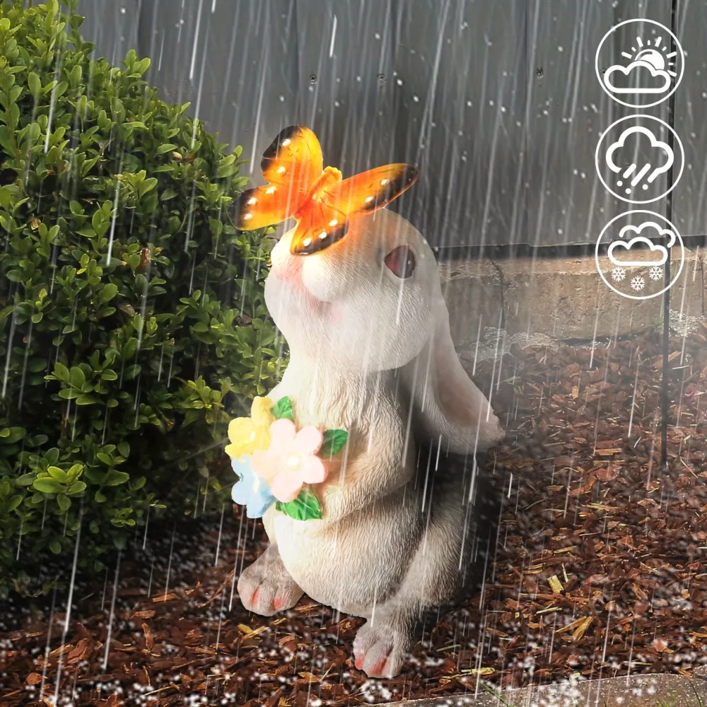 LED Bunny Garden Statue