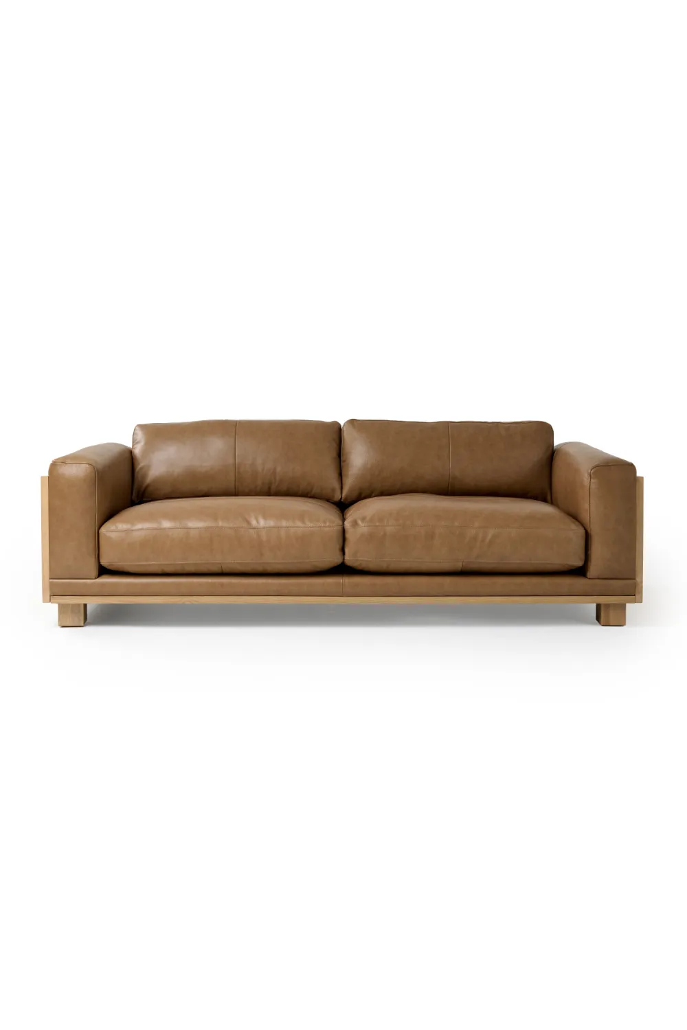 Low-Profile Leather Sofa