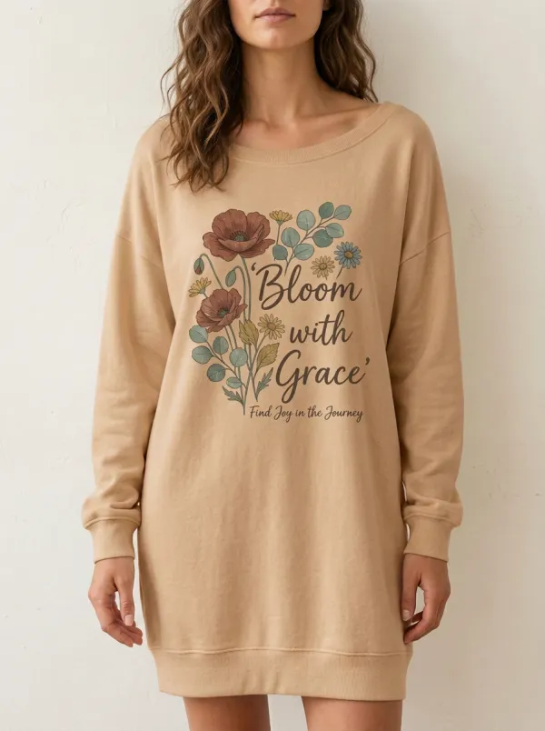 Bloom With Grace Floral Sweatshirt