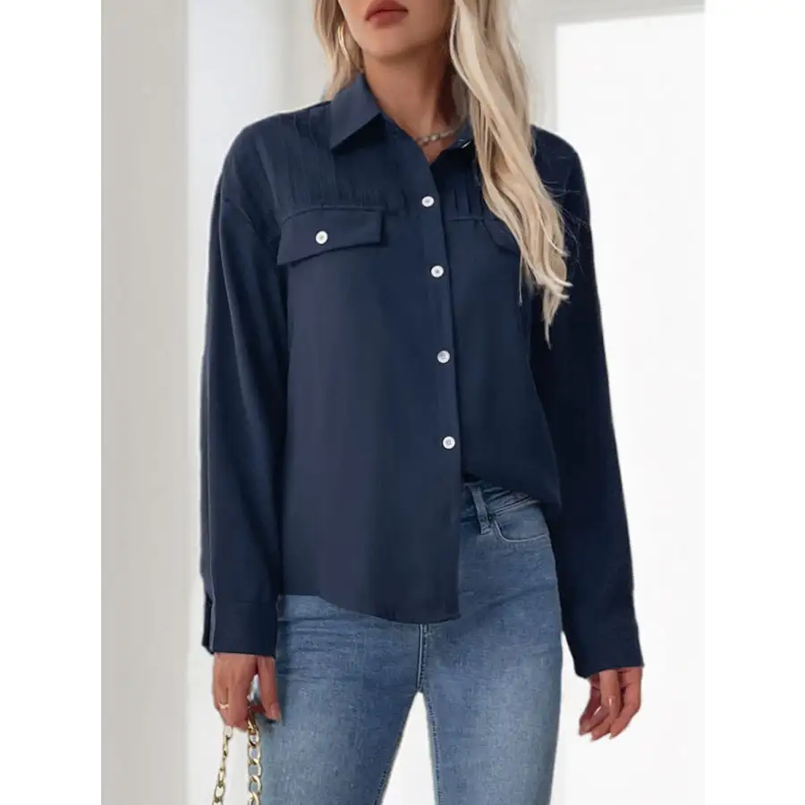 Casual Buttoned Down Long Sleeve Shirt