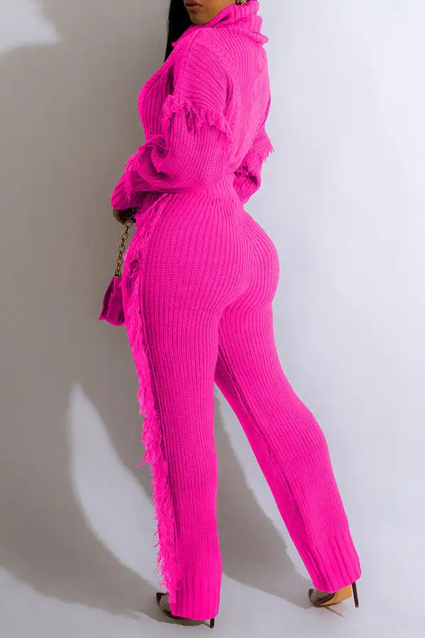 Smart Tassel Pant Suit