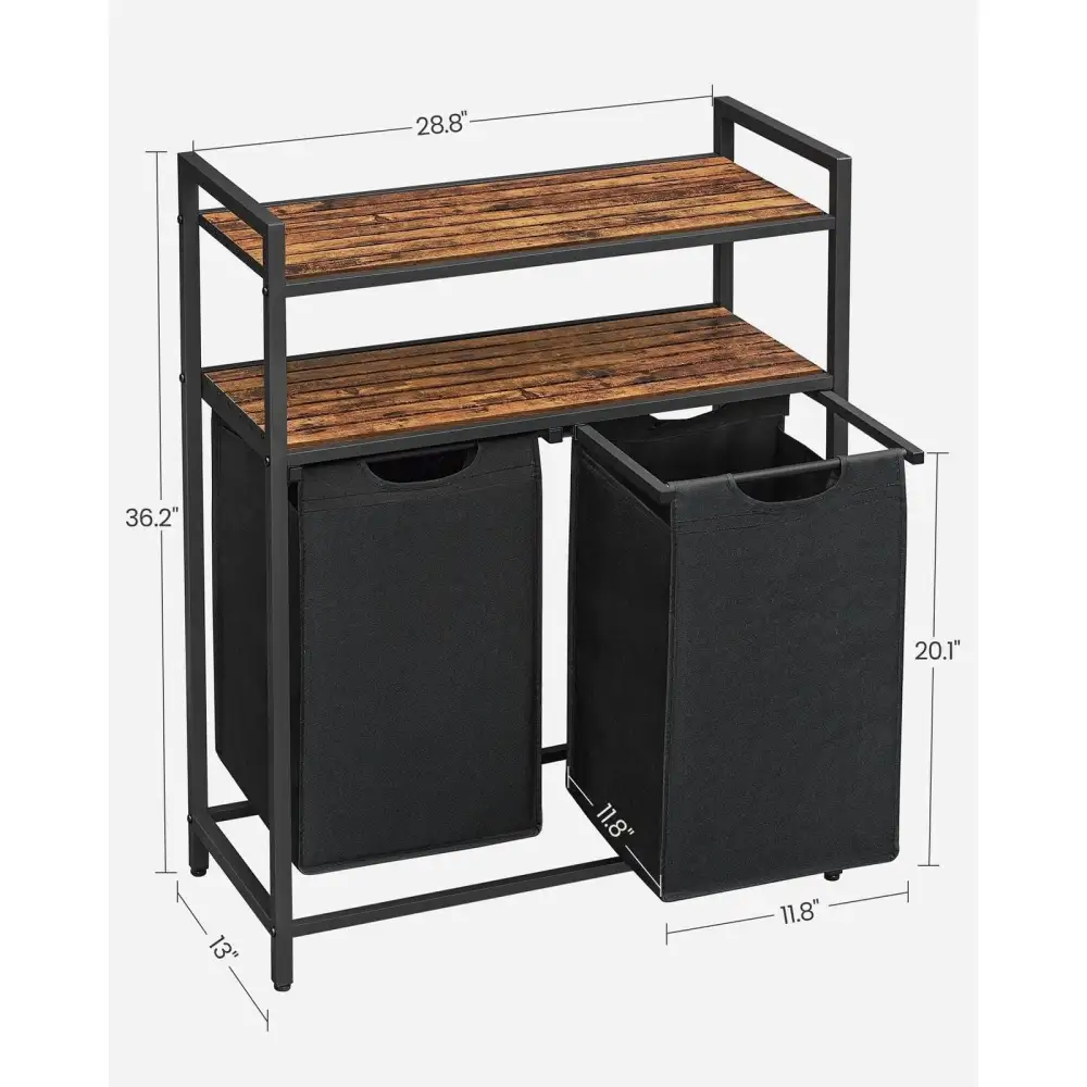 Shelved Laundry Sorting Hamper