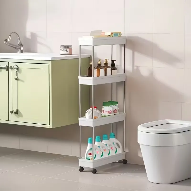 Mobile Narrow Kitchen Storage Rack