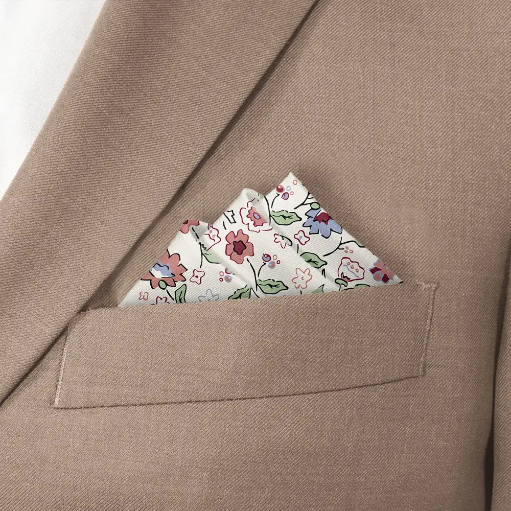 Smart Decorative Floral Pocket Square