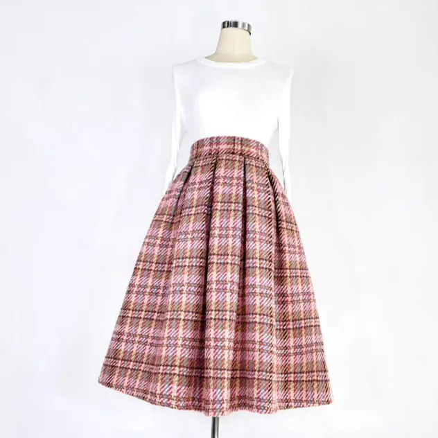 Minimal Layering Everyday Casual Wool Skirt