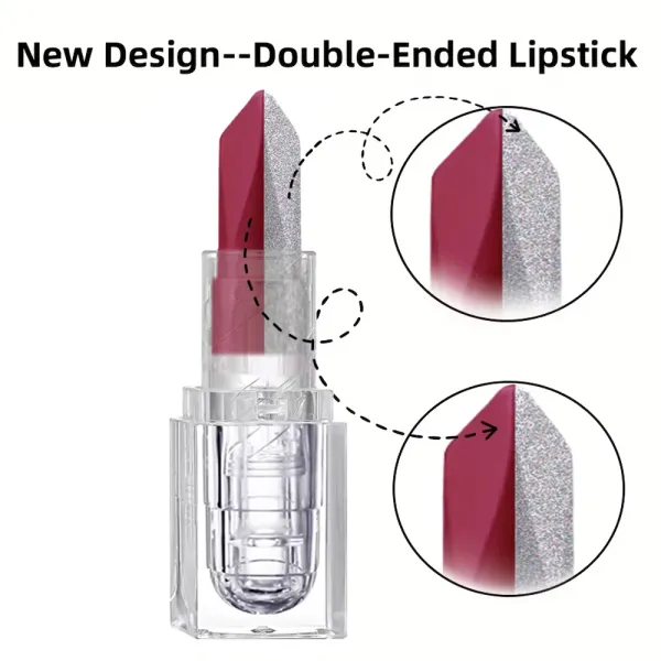 Dual-Tone Glitter Lipstick