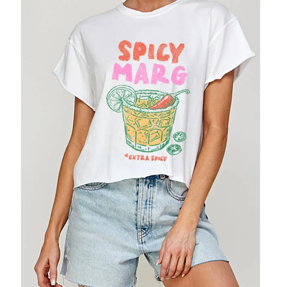 Vintage Cropped Graphic T-Shirt