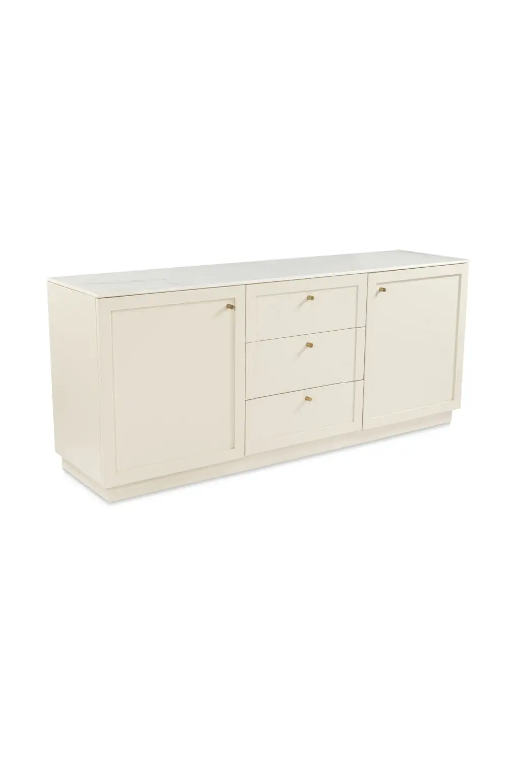Marble Top Wooden Sideboard