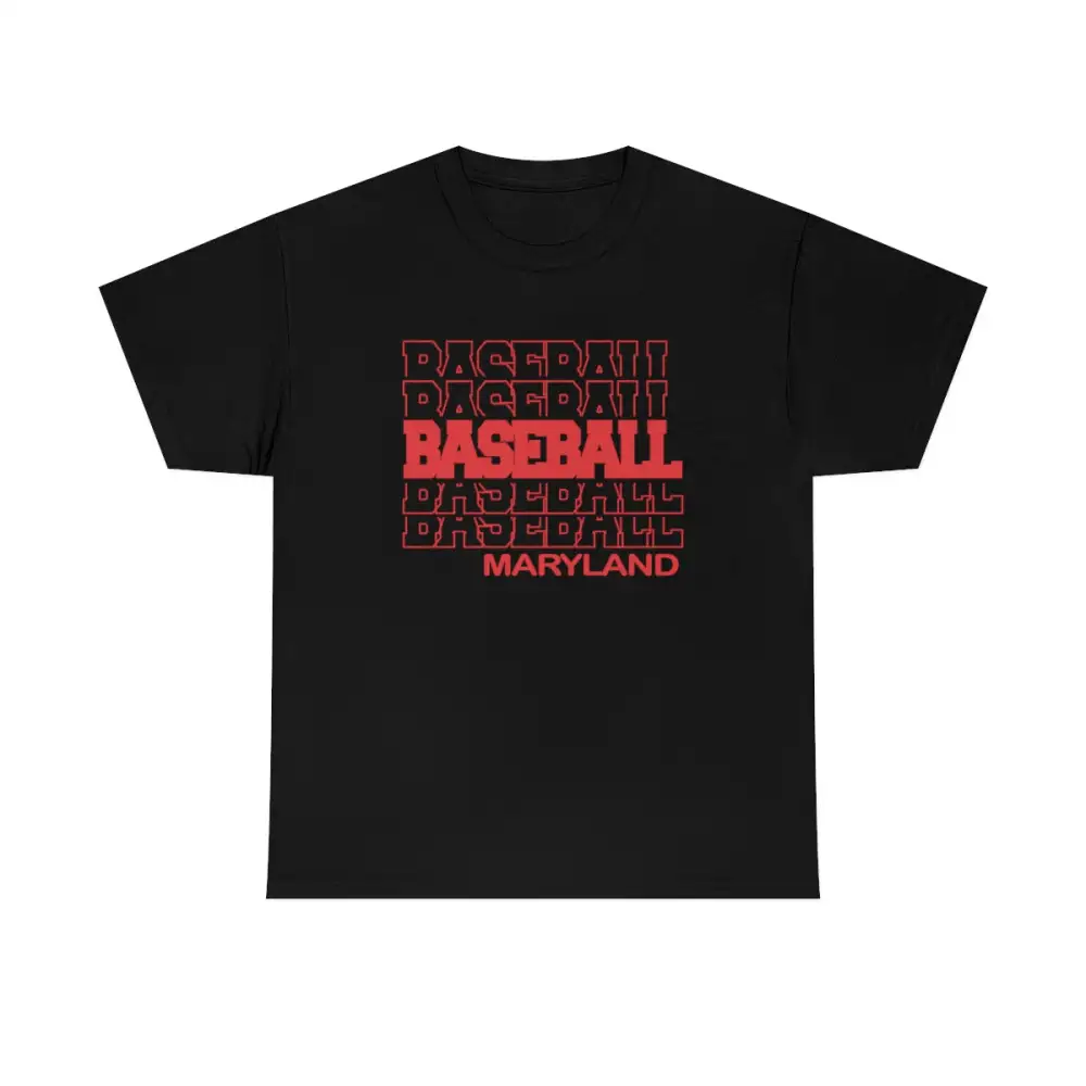 Baseball Maryland in Modern Stacked Lettering