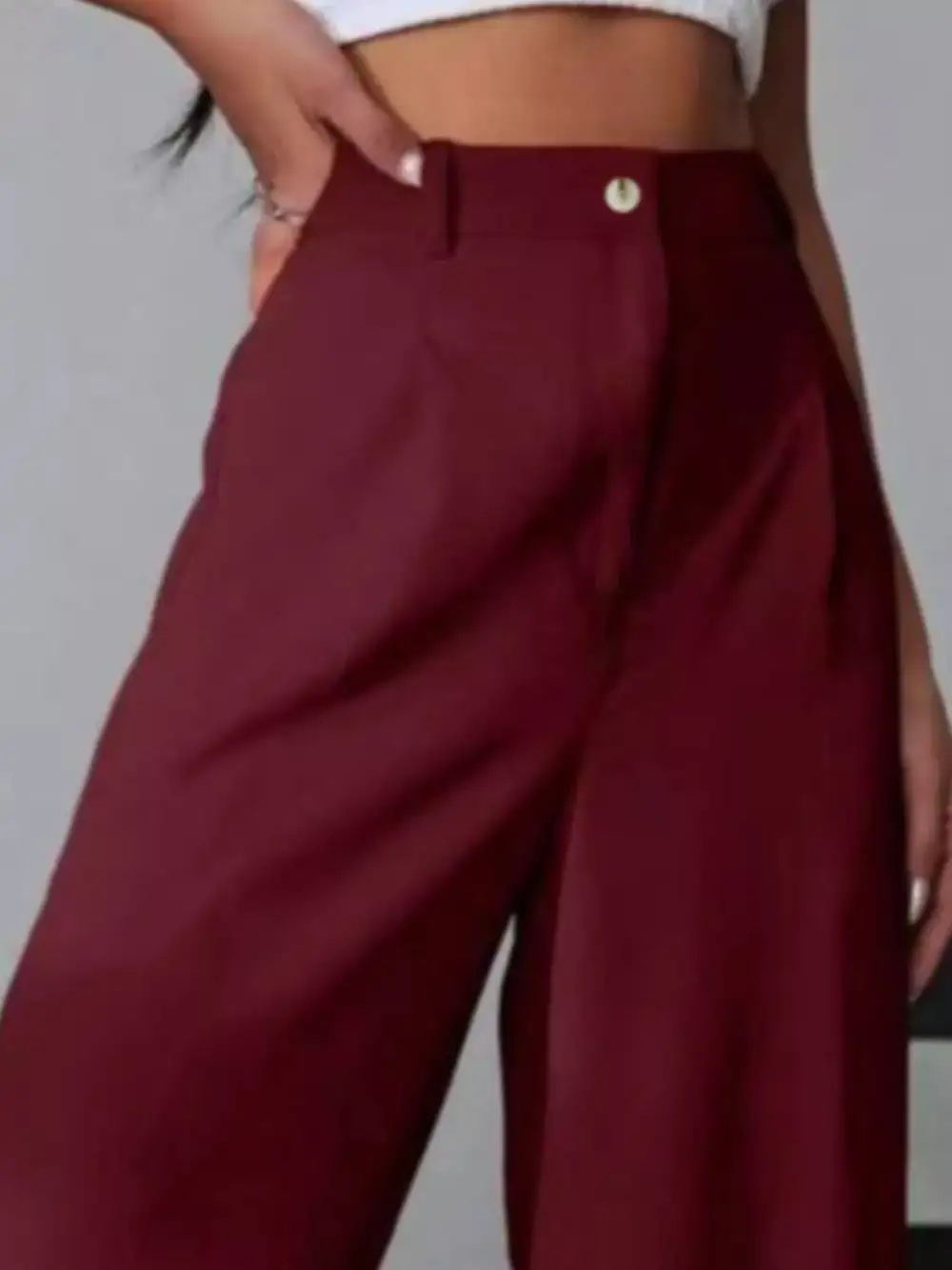 Wide Leg Pleated Everyday Versatile Pants