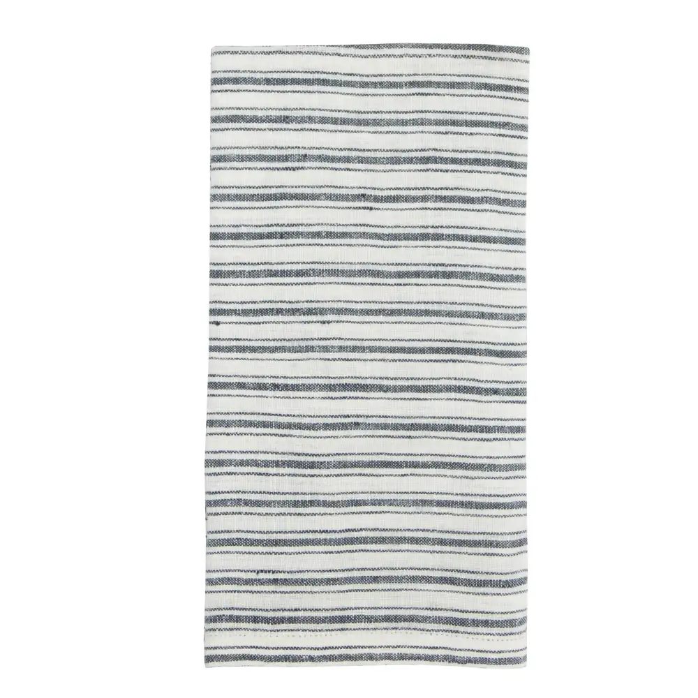 Classic Boat Stripe Linen Kitchen Towel Set