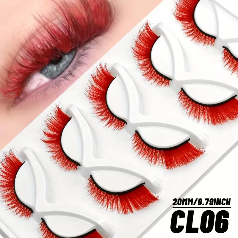 Eye-Catching Colored False Lashes