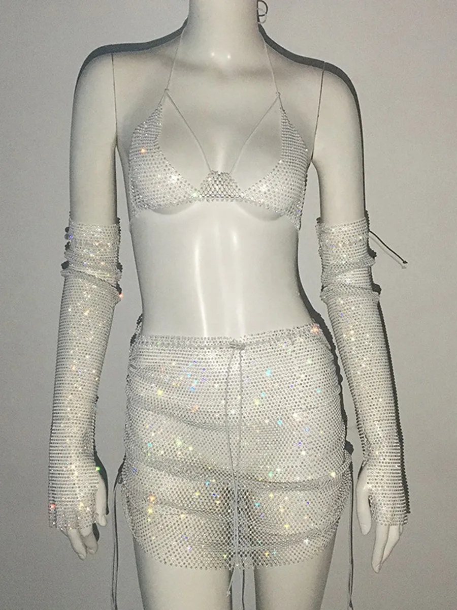 Peyton Rhinestone Three Piece Set