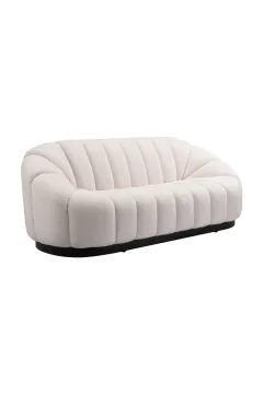 Channel-Back Shearling Sofa