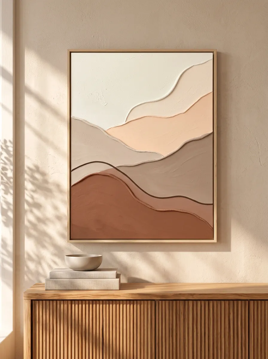 Artful Minimalist Abstract Landscape Printed Wall Art