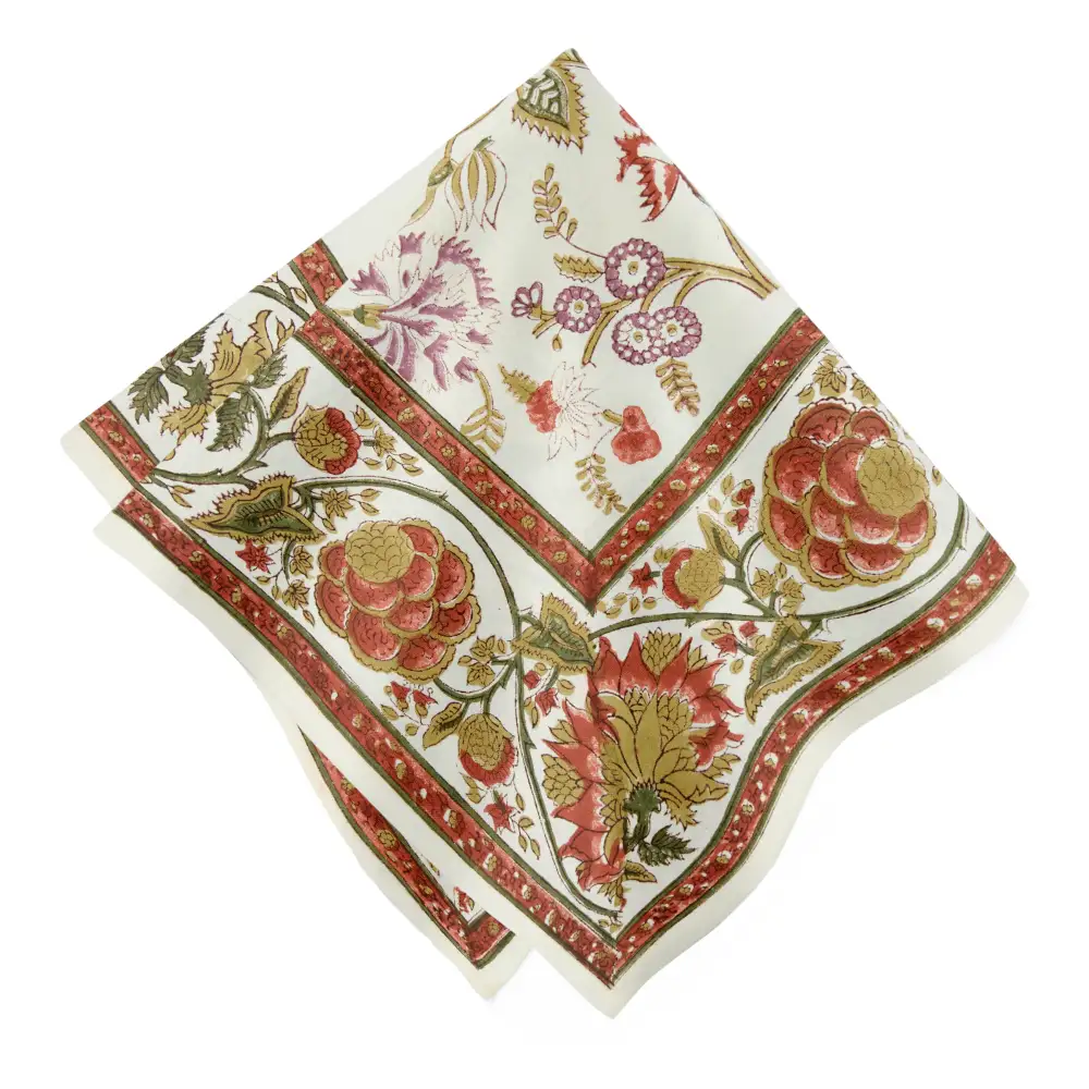 Refined Garden Floral Napkin Set