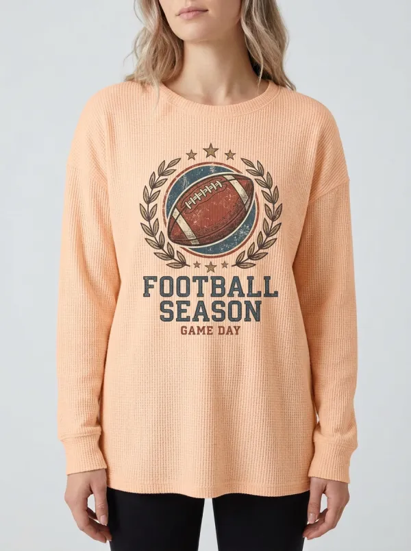 Football Graphic Casual T-Shirt