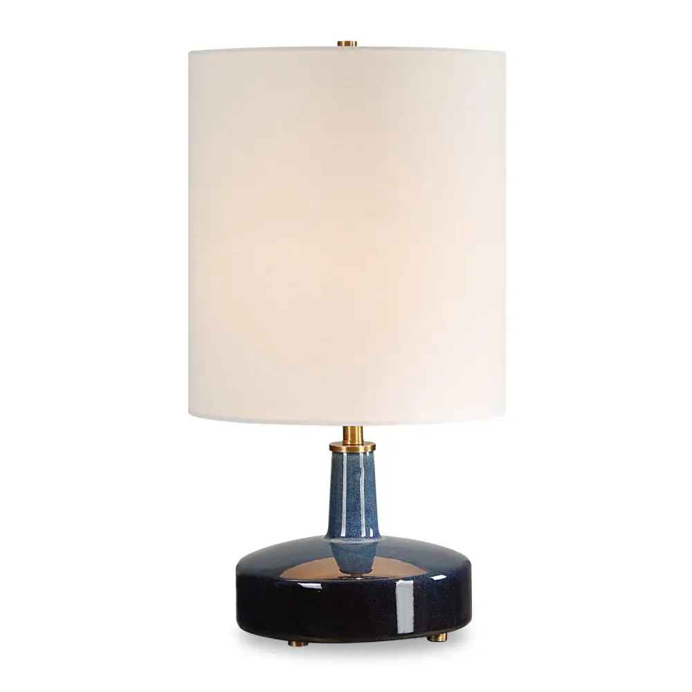 Drum Shade Ceramic Iron Table Lamp