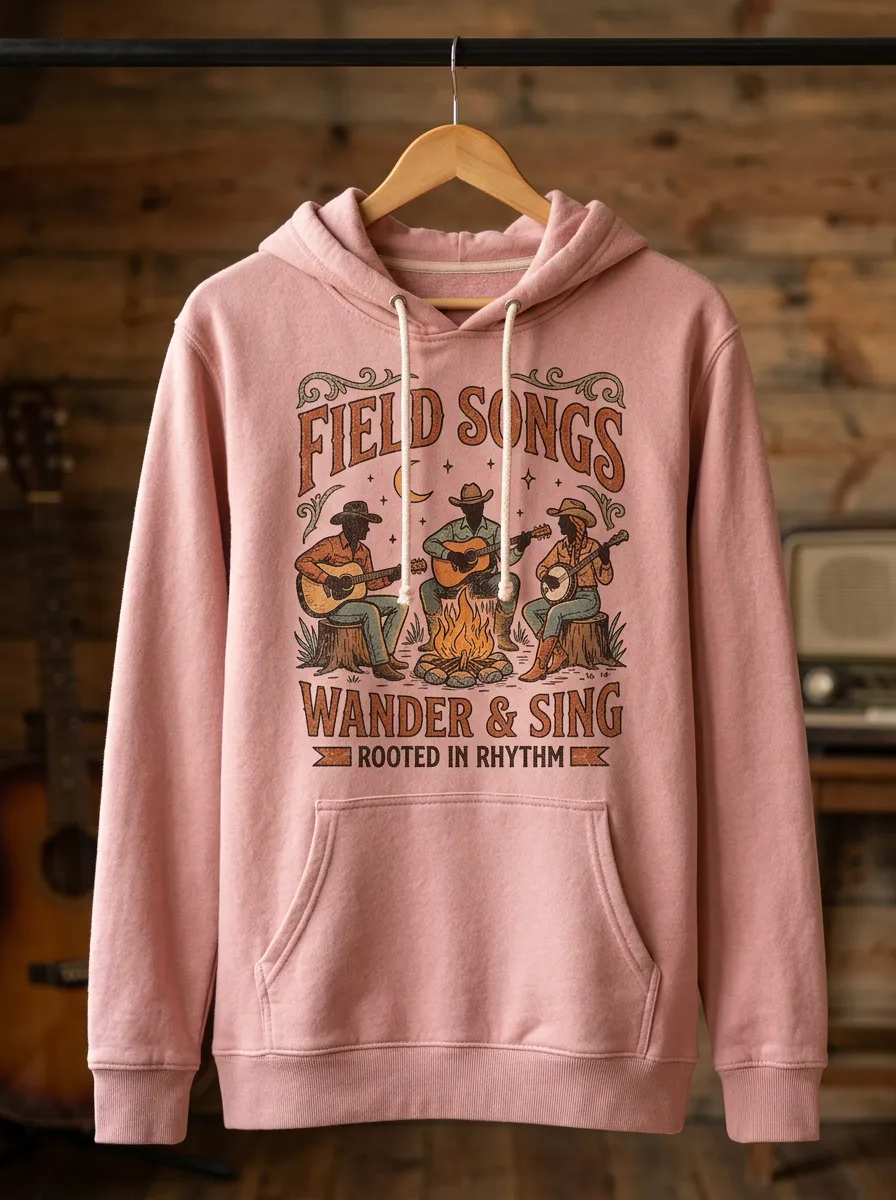 Campfire Unisex Country Music Pullover Hoodie