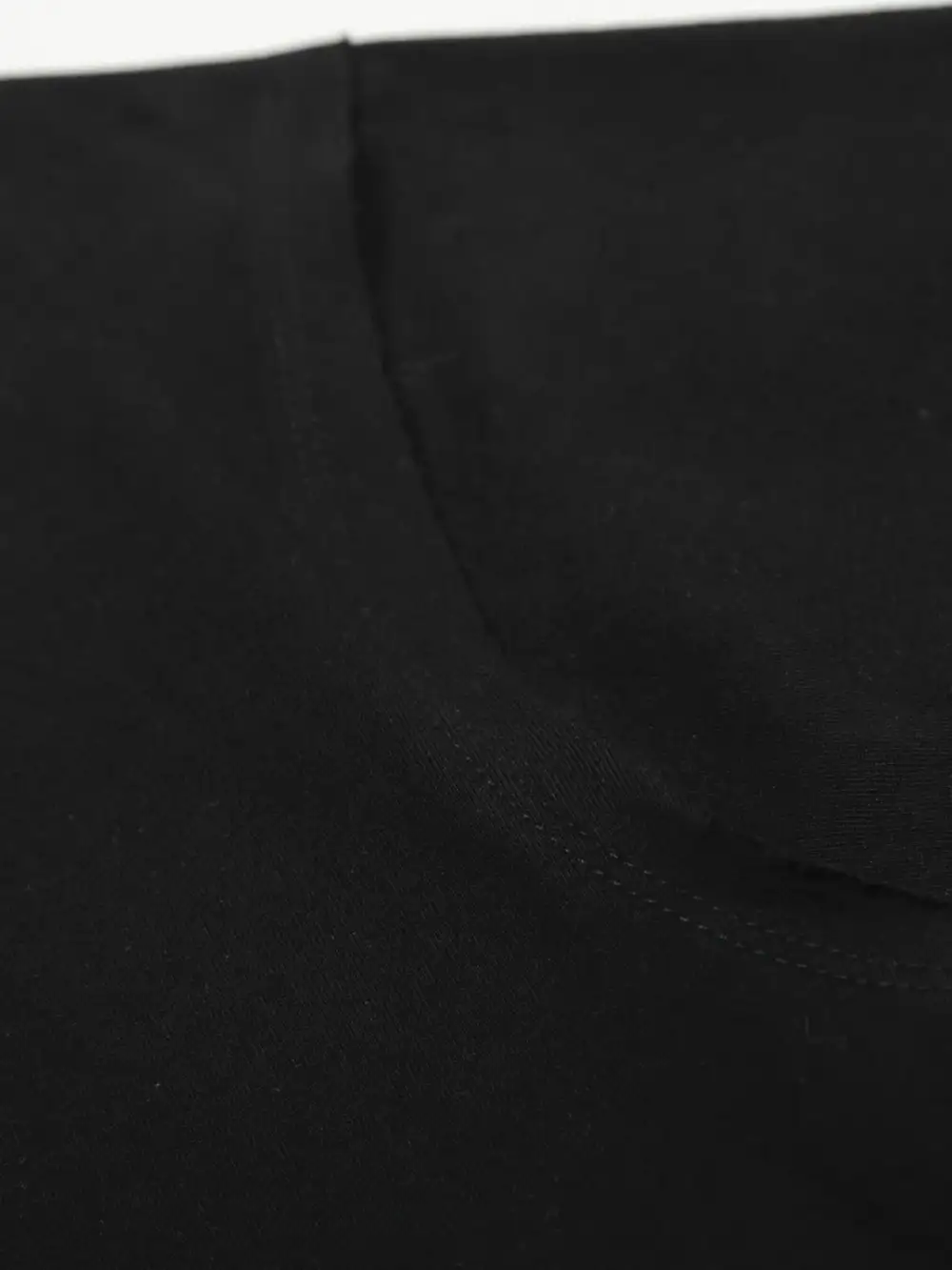 Plain Front Crew Neck Short Sleeve Tee