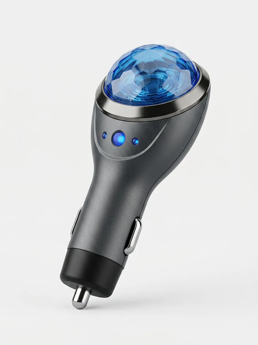LED Crystal-Design Plug-In Car Fuel Saver