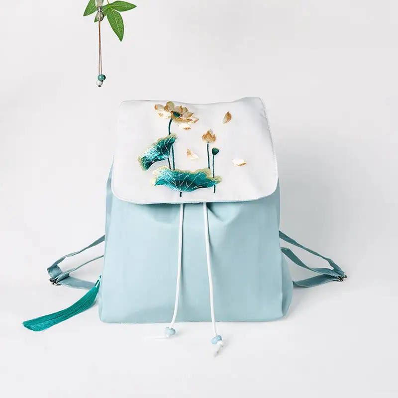 Buddha Stones Handmade Blue Bag