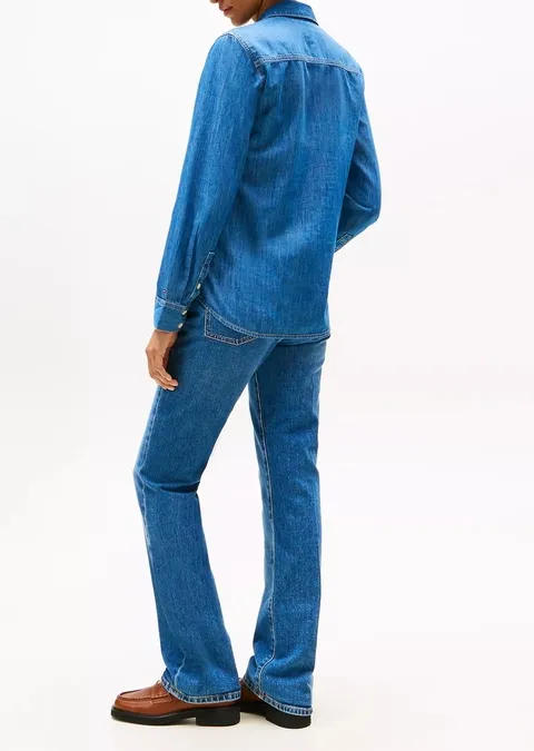 Blue Long Sleeve Denim Shirt