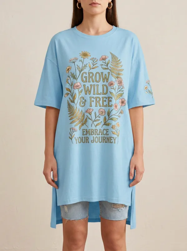 Boho Nature Lover Wildflower T-Shirt