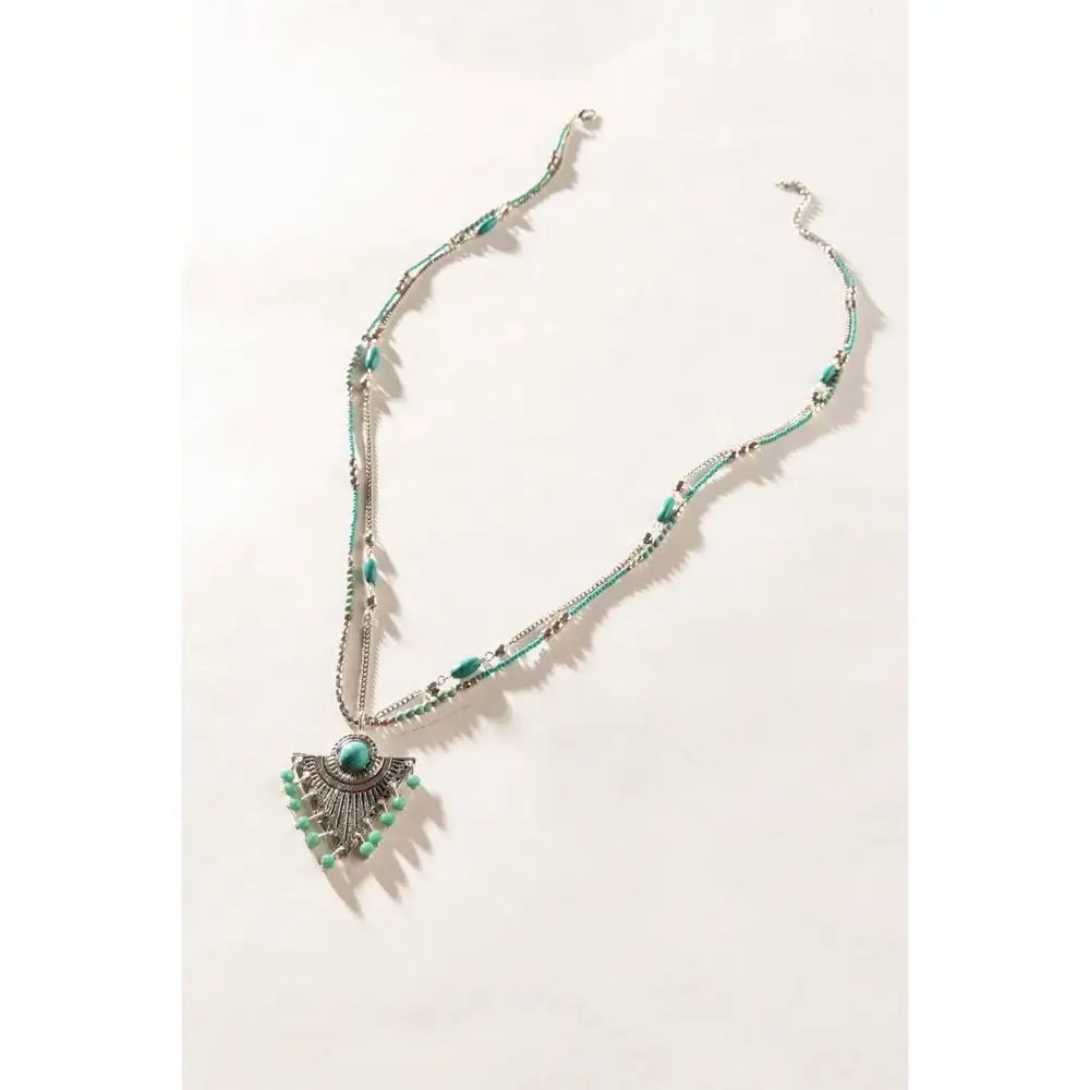 Rustic Statement Pendant Necklace