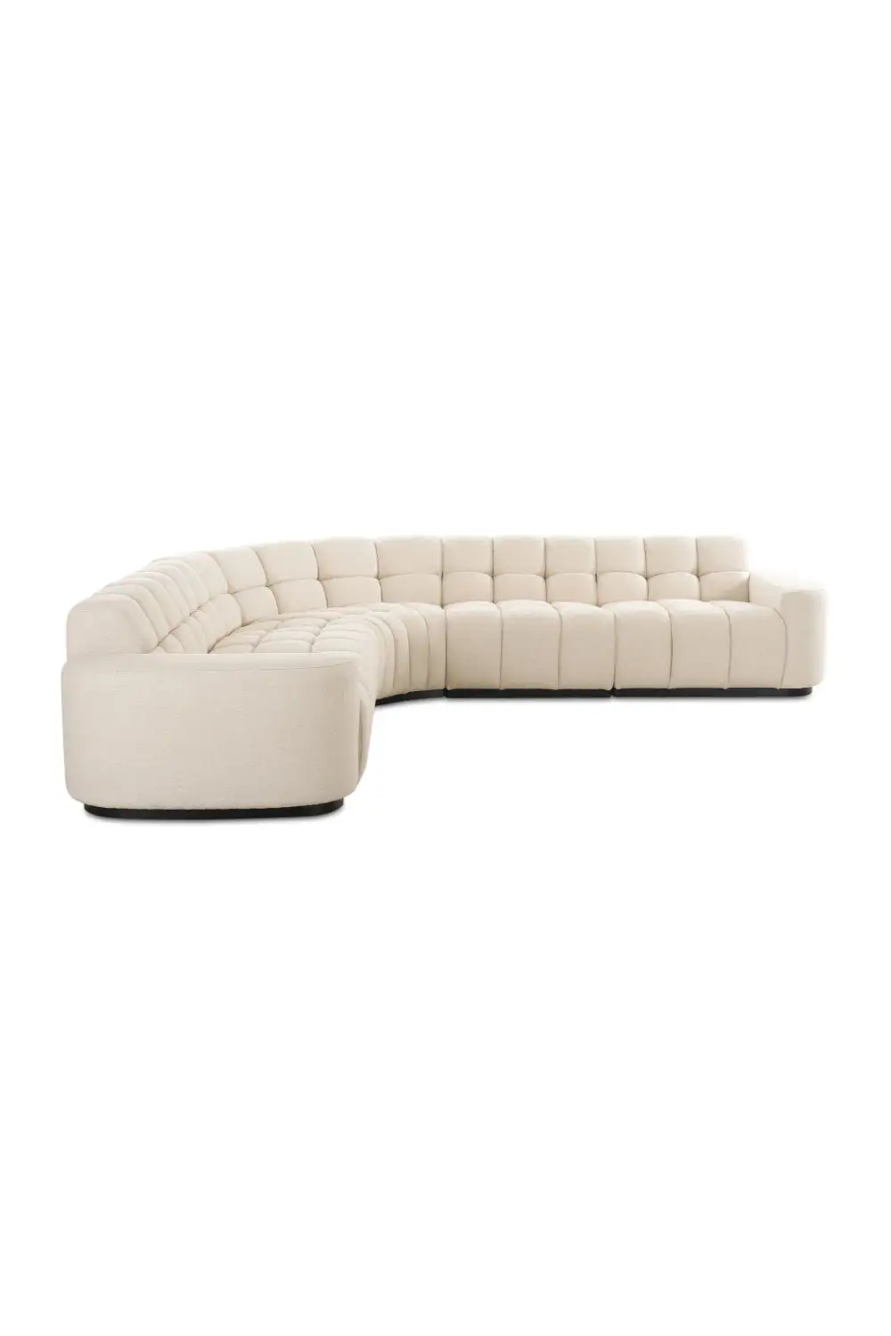 Sectional Tufted L-Shaped Sectional Sofa