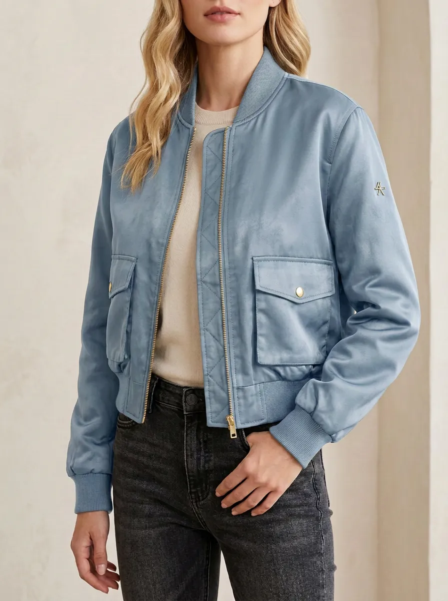 Quilted Bomber Women's Casual Jacket