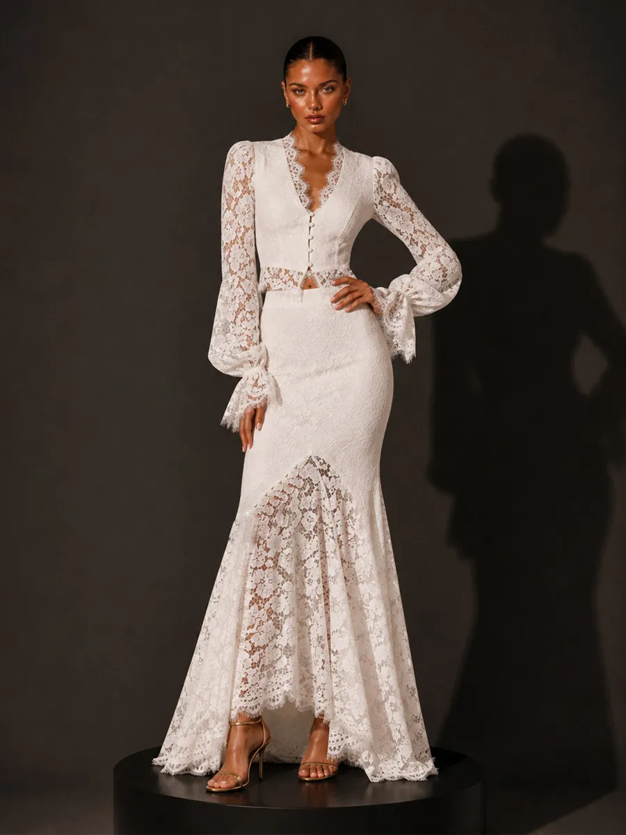 Piper Lace Slim-Fit Bodycon Skirt Set