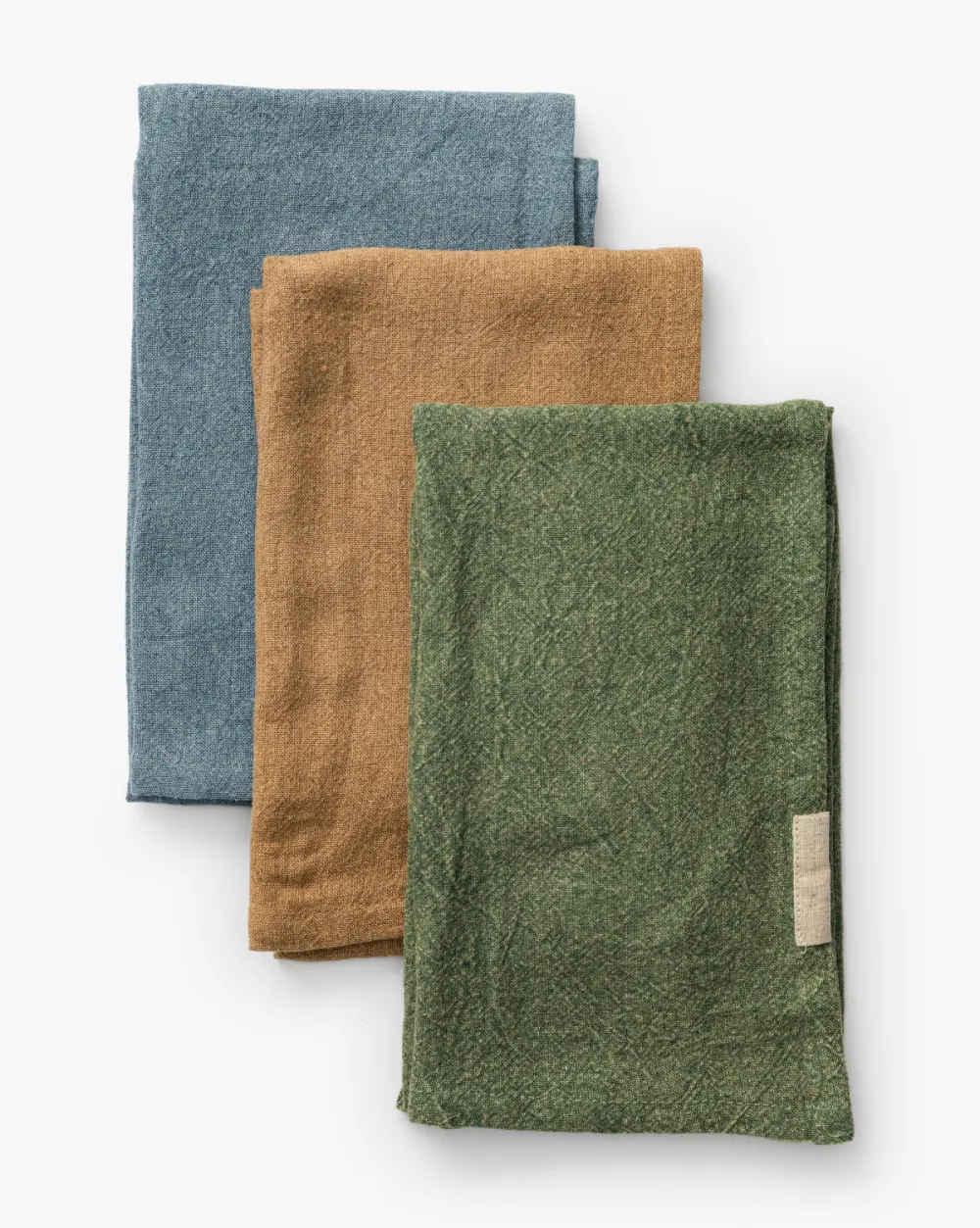 Textured Linen Tea Towel Set