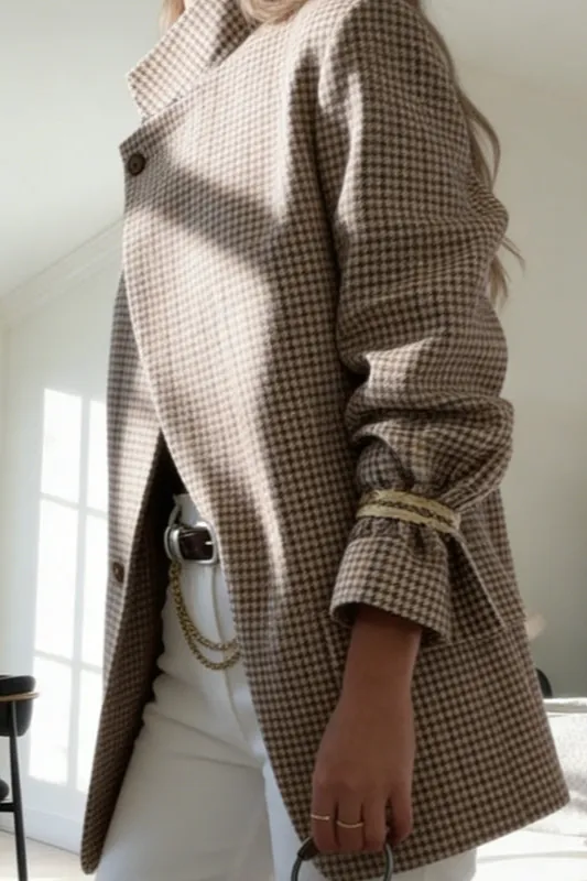 Structured Plaid Vintage Blazer