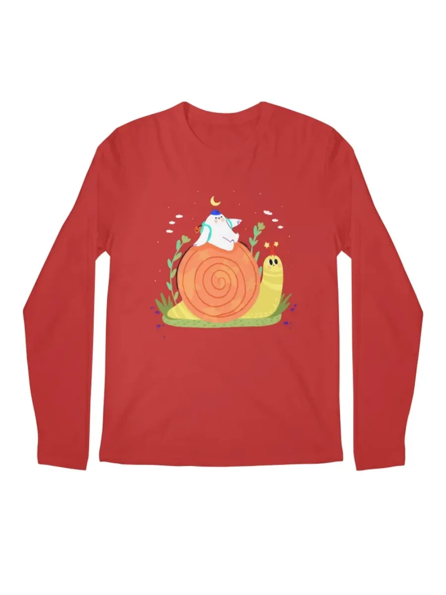 Snail Printed Long Sleeve T-Shirt