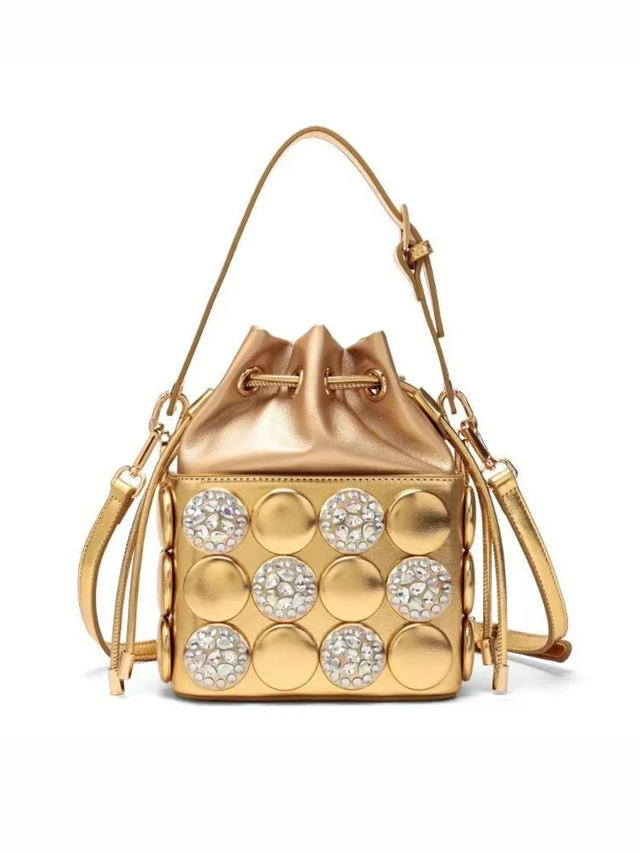 Persephone Retro-Button Cylindrical Bag