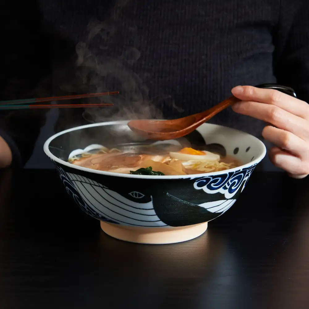 Wave Porcelain Serving Bowl