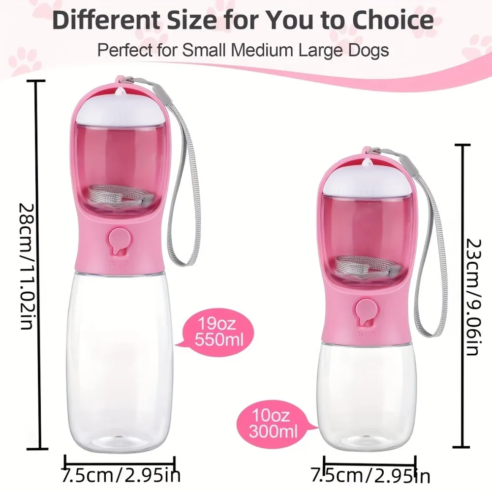 2-in-1 Pet Water & Food Bottle
