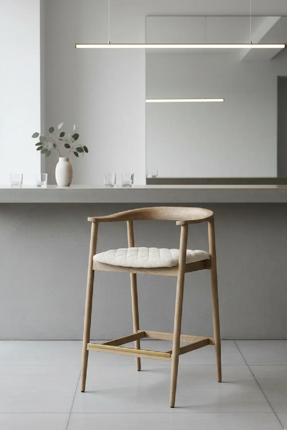 Modern Mid-Century Counter Stool